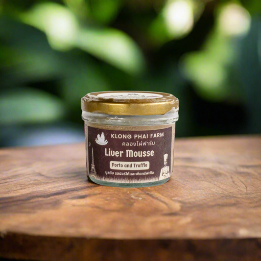 Duck Liver Mousse, Porto & Truffle - By Klong Phai Farm